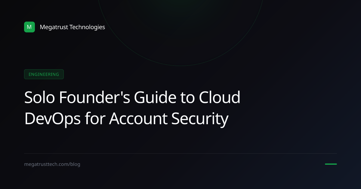 What solo founders should know before approving cloud and DevOps engineering to fix unsecured user accounts